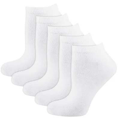Produktbild von Nur Die 5er Pack Sneaker Classic Socken aus atmungsaktiver Baumwolle Herren, wei