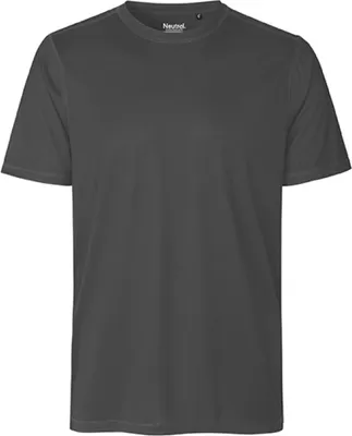 Produktbild von Neutral R61001 | Herren Shirt,  Performance T-Shirt, 100 % recycelter Polyest - Farbe: Charcoal - Größe: 3XL