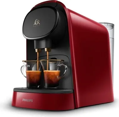Image de Cafetière à Capsules PHILIPS L'OR BARISTA Original LM8012/51, Rouge, 19 bars, Capsules L'OR Espresso Nespresso