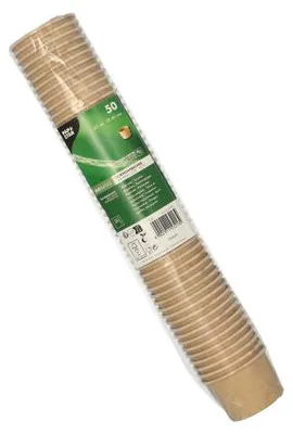 Zdjęcie produktu dla 1000 Papstar Kubki porcjowe, kartonowe 45 ml Ø 6 cm, 4,1 cm brązowe 87993