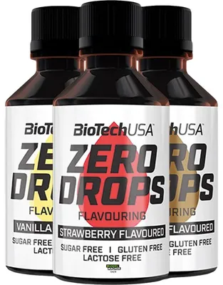 Obrázok produktu pre BioTech USA Zero Drops 50 ml karamel / Ochucovadl a sladidl / Ochucovacie kvapky so sladidlom
