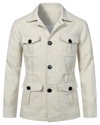 Produktbild von Langer Herren Trenchcoat mit zahlreichen Taschen