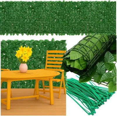 Image de Haie artificielle pour balcon, brise-vue 5 x 0,5 m