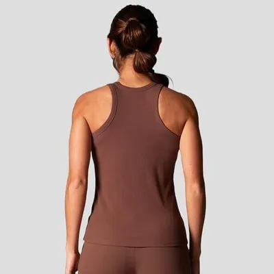 Produktbild von Perfekt sitzendes Rippstrick-Tanktop mit Racerback-Trägern