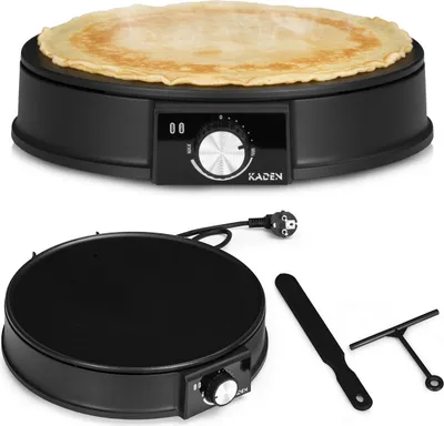 Image de Crêpière électrique antiadhésive, 1200 W, plateau de 30 cm