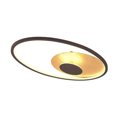 Produktbild von Lindby LED-Deckenleuchte Feival, 61 cm, rost/gold, dimmbar