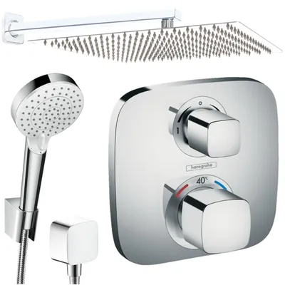Produktbild von Hansgrohe und Jowi Unterputz Duschsystem Ecostat E Thermostat, Unterputz Duscharmatur mit 360mm Kopfbrause, OHNE iBox