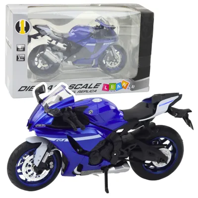 Image de Lumières métalliques pour moto de sport, sons bleu marine R1 1:12