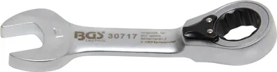Produktbild von BGS 30717 Ratschenring-Maulschlüssel, kurz, 17 mm