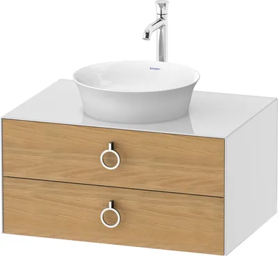 Produktbild von DURAVIT WT49900H585 WTU wandh.White Tulip,2Schk.,m.Griff