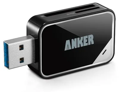 Produktbild von Anker 68ANREADER-B2A, MicroSD (TransFlash),MicroSDHC,MicroSDXC,MMC,RS-MMC,SD,SDHC,SDXC, USB 3.0