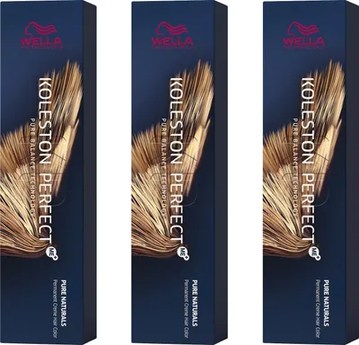Produktbild von Koleston Perfect Me+ Pure Naturals 3/0 Dunkelbraun 3x60 ml