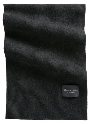 Produktbild von Marc O'Polo Schal Knitted Scarf Dark Grey Melange dunkelgrau