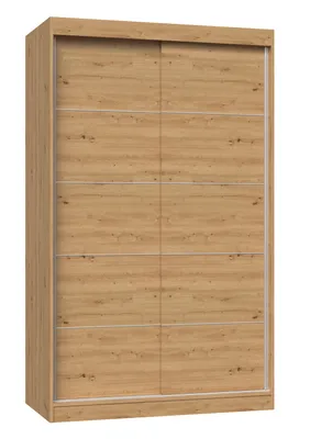 Immagine prodotto di Armadio IGA 120 in rovere artigianale con binario decorativo