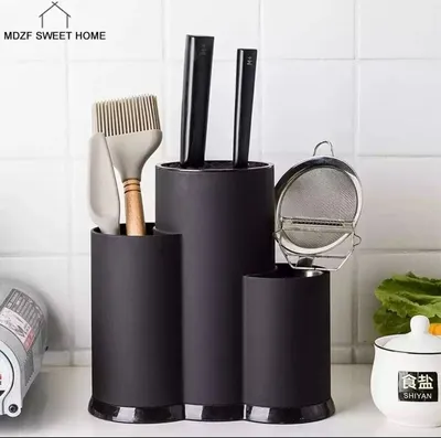 Image de Hermia Concept, LV-293S, organiseur de cuisine, noir, 100 % PLASTIQUE, 22 x 12 x 22 cm