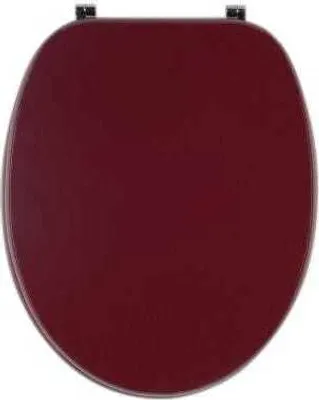 Produktbild von Amaranthroter universalpassender Toilettendeckel aus MDF