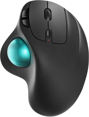 Produktbild von Maus mit Trackball – Daumensteuerung, Glatte Präzision, 3-Geräte-Verbindung (Bluetooth/USB), kompatibel mit PC, Laptop, Mac, Windows