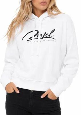 Produktbild von Diesel F-REGGY HOOD ITALICO Damen Sweatshirt Weiß