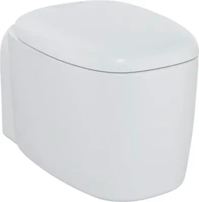 Produktbild von VitrA Wand-WC Plural Flush 2.0 Tiefspüler ohne Spülrand weiß matt mit antibakterieller VitrA Hygiene Glasur + VitrA Clea