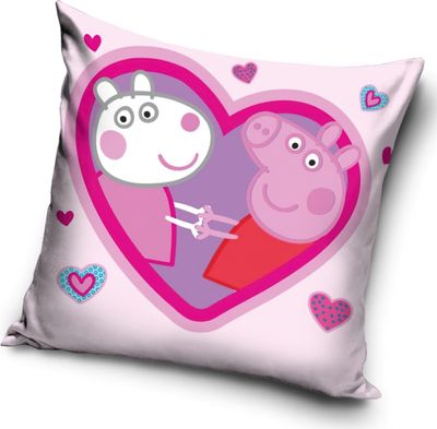 Obliečka na vankúš Prasiatko Pepina a kamarátka Suzy