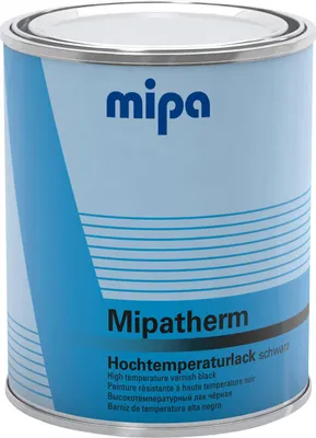 Produktbild von Mipatherm schwarz matt 800°C Thermolack Ofenlack 750ml