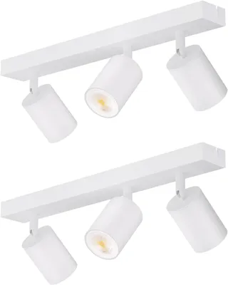 Obrázok produktu pre ZMH LED stropné svietidlo biele stropné bodové svietidlo: GU10 stropné svietidlo bodové svietidlo 3 plamene 2ER 330° otočné stropné bodové svietidlo moderné svietidlo do chodby bez žiarovky