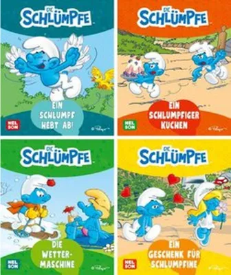 Immagine prodotto di Nelson Mini-Bücher: 4er Schlümpfe 1-4