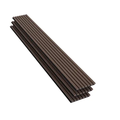 Produktbild von AICA Akustikpaneele Wandverkleidungen 3D-Wandpaneele aus MDF 3er-Set Maße: 260 × 30 cm Farben:Walnuss-Eiche