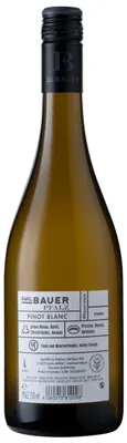 Image de Emil Bauer Pinot blanc Le bonheur ne s'achète pas. Mais on peut boire du trocken | 12,0 % vol | 0,75 l