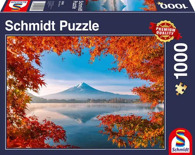 Immagine prodotto di Schmidt Spiele Puzzle Herbstzauber am Fuji, Erwachsenenpuzzle, 1000 Teile, 58946