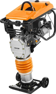 Image de VEVOR Pilonneuse vibrante, pilonneuse de 6,5 CV, pilonneuse de tranchées de 196 cc alimentée au carburant, force d'impact de 3600 lbs, profondeur de compactage maximale de 26 pouces, pour la terre, le gravier, les fondations, les dalles de béton & les fondations