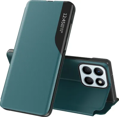 Produktbild von Dünn Flip Stand Cover Kunstleder Schutzhülle für Honor X8B Grün