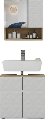 Produktbild von Badmöbel-Set Vicco Edge Weiß 2 Teile, Model 40386