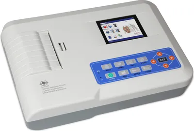 Produktbild von ECG300G Digitaler EKG-Gerät 12-Kanal-EKG-Maschinenfarb-LCD-Elektrokardiograph mit 3-Kanal-ECG-Drucker PC-Software