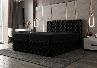Produktbild von Boxspringbett 200x200 cm mit Bettkasten & Topper – Polsterbett Doppelbett Schlafzimmerbett | Figo3 | B&B Home