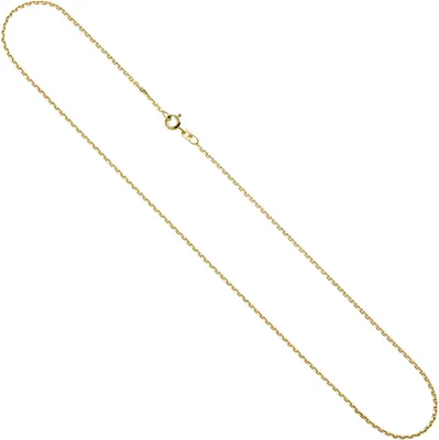 Produktbild von 1,2mm Ankerkette Kette Halskette Collier aus 585 Gold Gelbgold 45cm