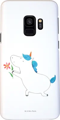 Produktbild von Mr. & Mrs. Panda Samsung Galaxy S9 Handyhülle Einhorn Blume - Weiß - Geschenk, Liebe, Hülle, Freundin, Einhörner, Handy Schutzhülle, Heiraten, Unicorn, Cover, Case, Ehe