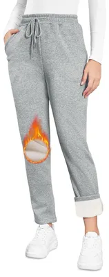 Immagine prodotto di Pantaloni da jogging in pile da donna, con tasche e coulisse