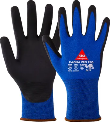 Produktbild von Hase Montagehandschuhe Feinstrick "Padua Pro ESD" 9