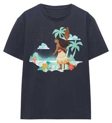 Immagine prodotto di Moana - Maglietta "Flat Island" da donna TV34624 (M) (blu navy)