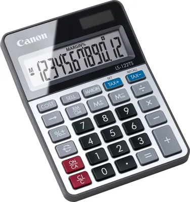 Obrázek produktu pro Canon LS-122TS, Desktop, Kalkulačka s displejem, 12 číslice/číslic, Baterie / Solár, Šedá