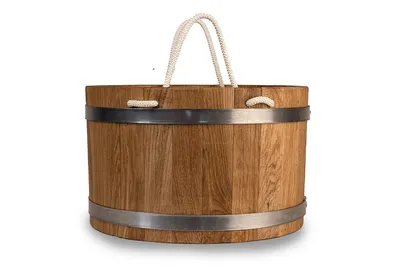 Produktbild von Saunakübel aus Eiche 23 L mit Schaufel