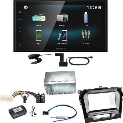 Produktbild von Kenwood DMX-125DAB Bluetooth MP3 USB DAB+ Einbauset für Suzuki Vitara LY