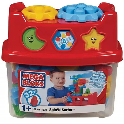 Image de Baril spin'n sorter 32 pièces - méga bloks - 590 - jeu de construction