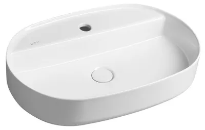 Image de INFINITY OVAL vasque à poser, 60x40cm, blanc
