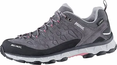Produktbild von Meindl Lite Trail Lady GTX Damen Leder Outdoor Schuhe steingrau, herausnehmbares Air-Active-Fußbett