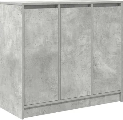 Zdjęcie produktu dla Komoda Betonowa Szara 85x34x76 cm Drewno klejone