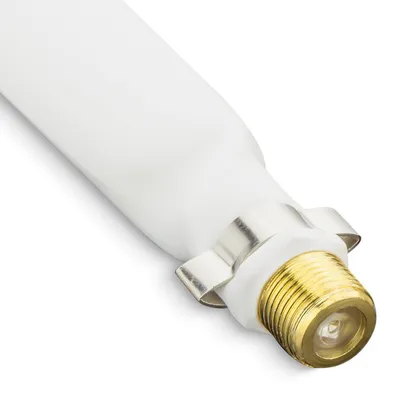 Produktbild von deleyCON Fensterdurchführung SAT Kabel 21,5cm extrem flach - Weiß