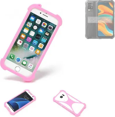 Produktbild von K-S-Trade Handy Hülle kompatibel mit Blackview BV4800 Schutz Hülle Bumper Silikon Schutz Hülle Cover Case Silikoncase Silikonbumper TPU Softcase