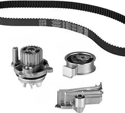 Obrázek produktu pro Sada ozubeného řemene METELLI 30-0904-3 včetně vodní pumpy, určená pro vozy AUDI A4 Avant (8ED, B7), A4 Avant (8E5, B6), A6 Avant (4B5, C5), A4 Limousine (8E2, B6) a pro vozy VW
